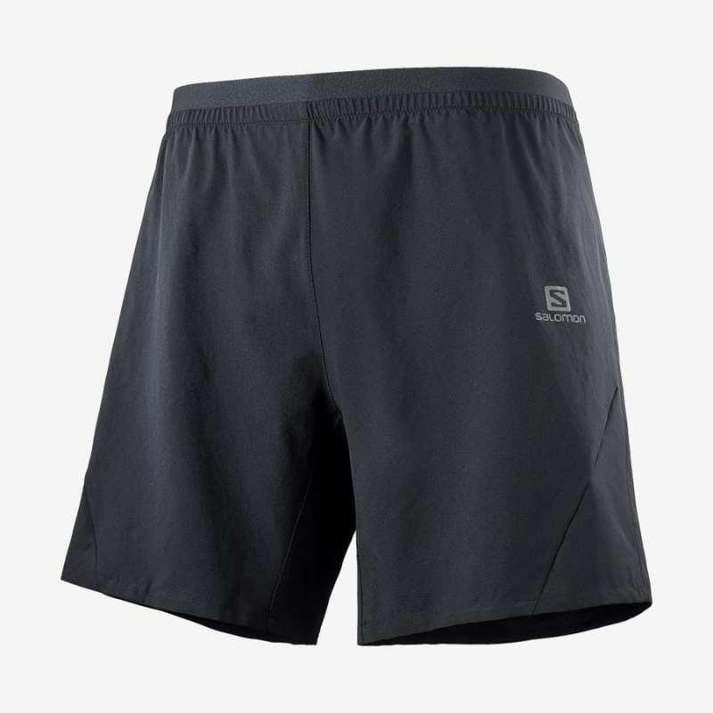 Short Salomon CROSS 7\'\' Hombre Negras | UY 3163HAP