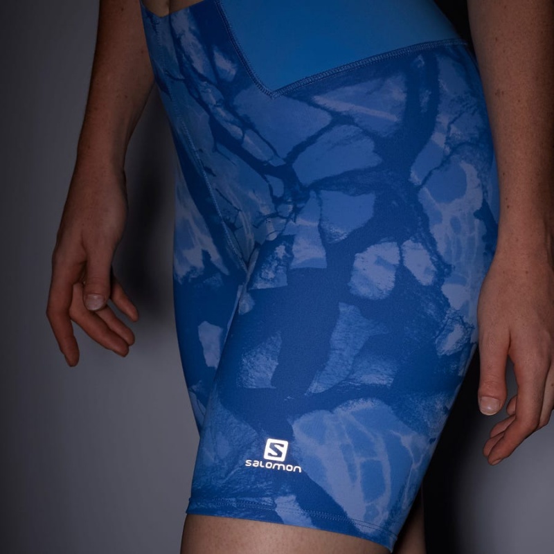 Short Salomon CROSS MULTI 7'' Mujer Azules | UY 2364VRW