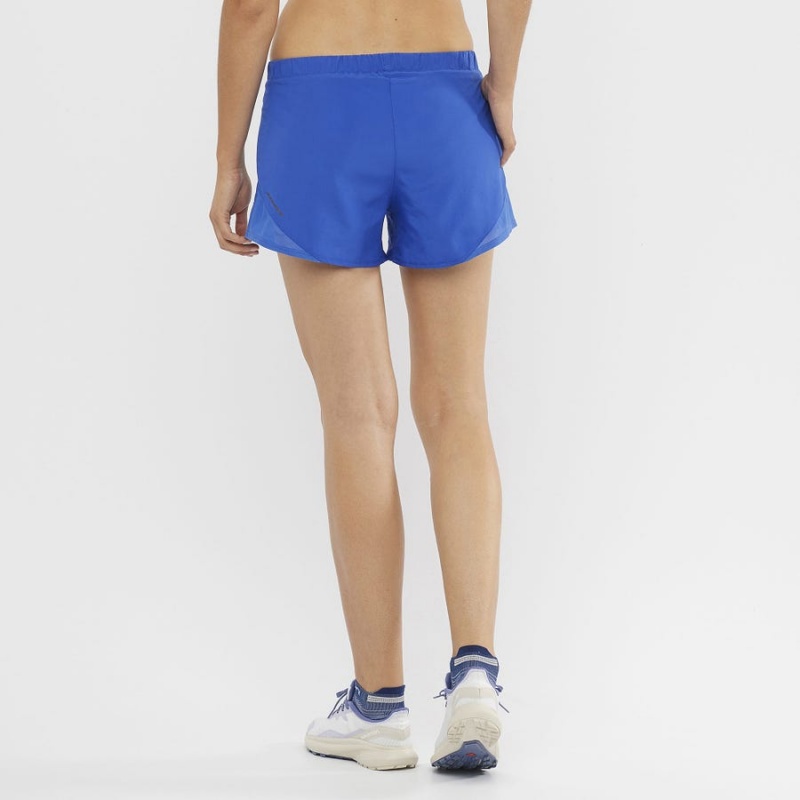 Short Salomon CROSS REBEL 4'' Mujer Azules | UY 2353SGL