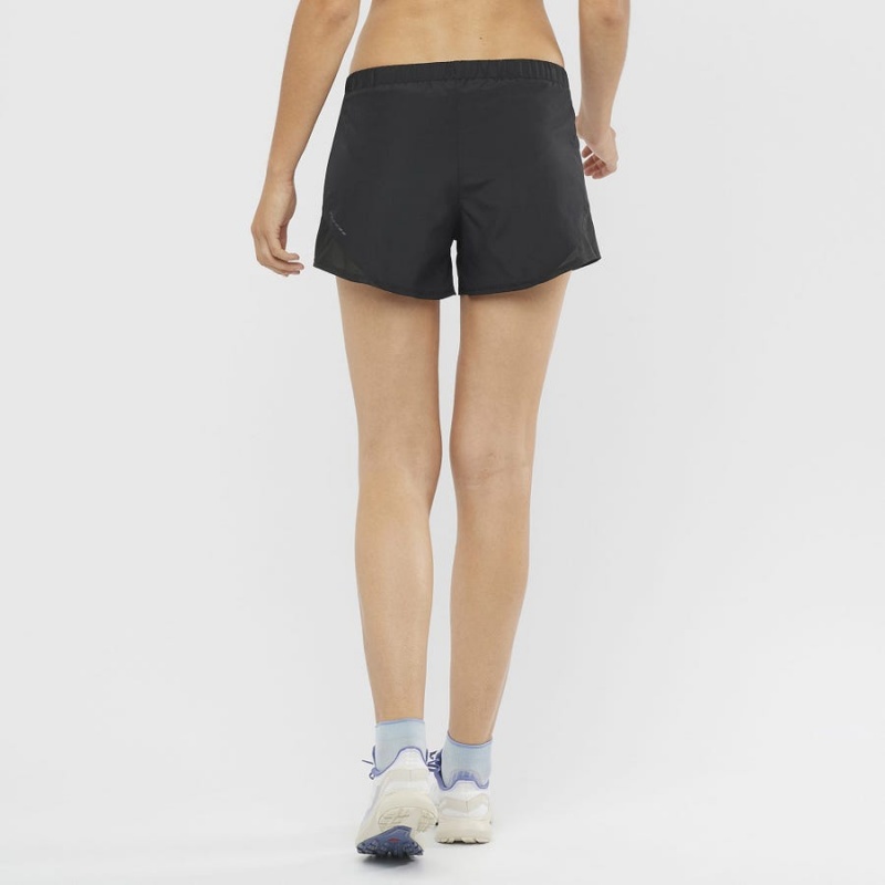 Short Salomon CROSS REBEL 4'' Mujer Negras | UY 2354DFM