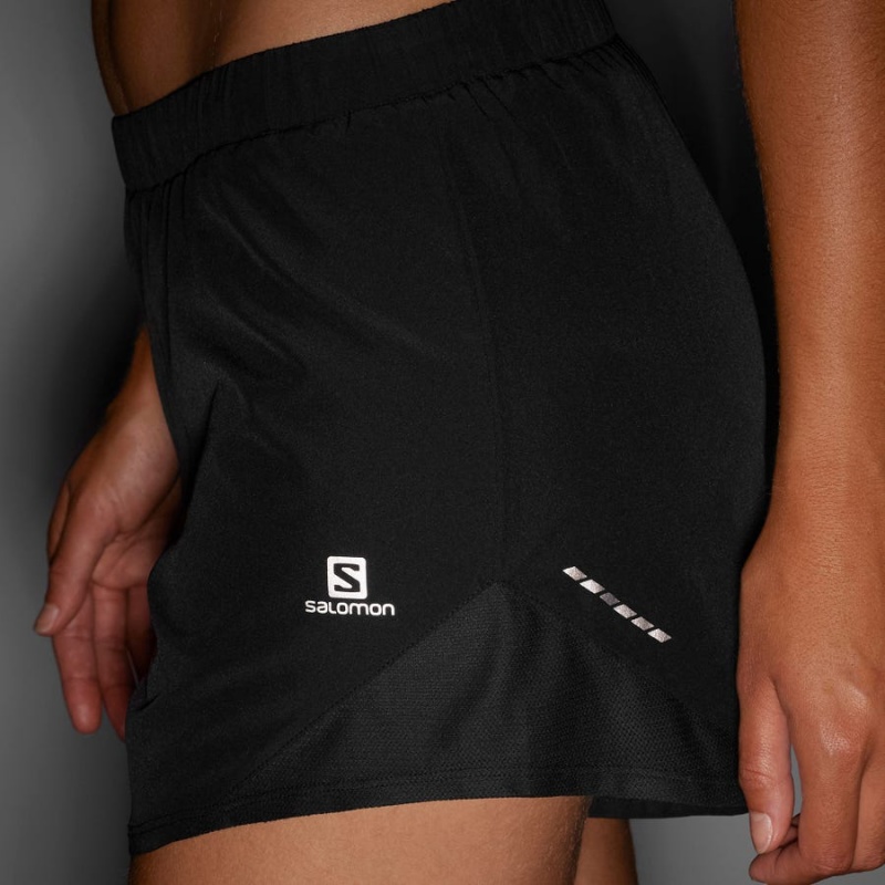 Short Salomon CROSS REBEL 4'' Mujer Negras | UY 2354DFM