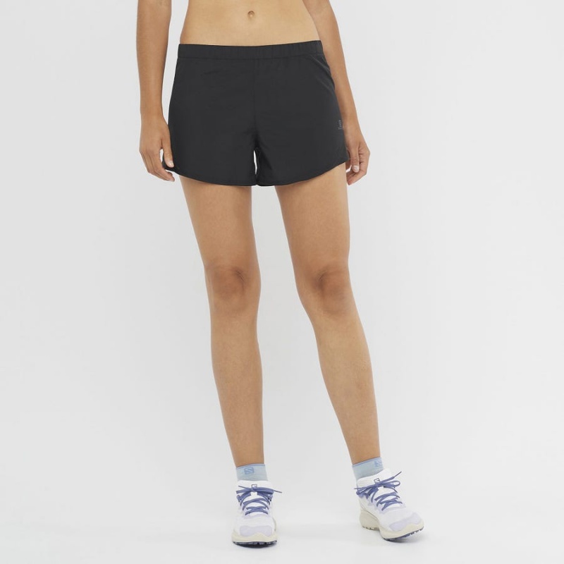 Short Salomon CROSS REBEL 4'' Mujer Negras | UY 2354DFM