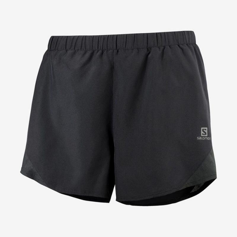 Short Salomon CROSS REBEL 4\'\' Mujer Negras | UY 2354DFM