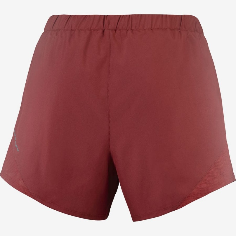 Short Salomon CROSS REBEL 4'' Mujer Rojas | UY 2352AHK