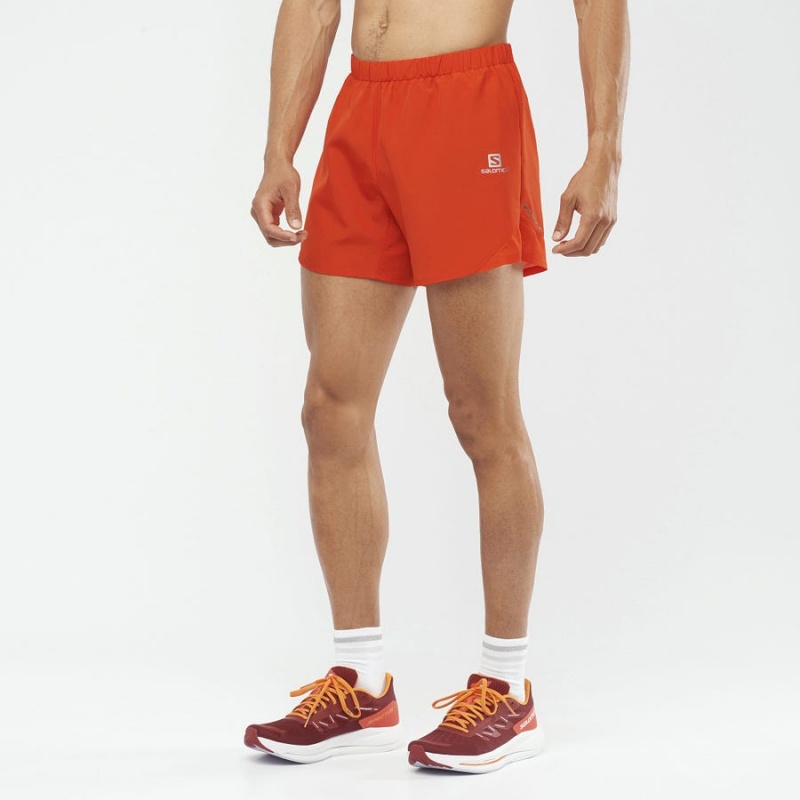 Short Salomon CROSS REBEL 5'' Hombre Naranjas | UY 3179YXF