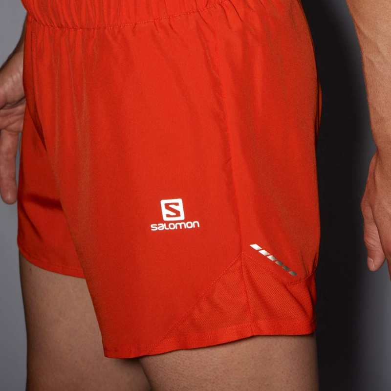 Short Salomon CROSS REBEL 5'' Hombre Naranjas | UY 3179YXF