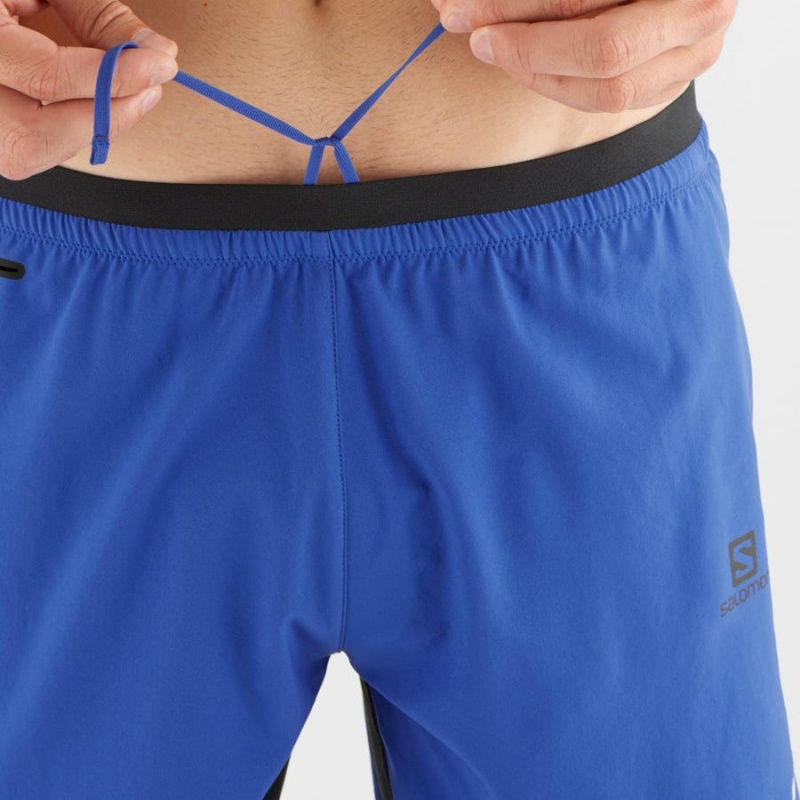 Short Salomon CROSS TWINSKIN Hombre Azules | UY 3153DFM