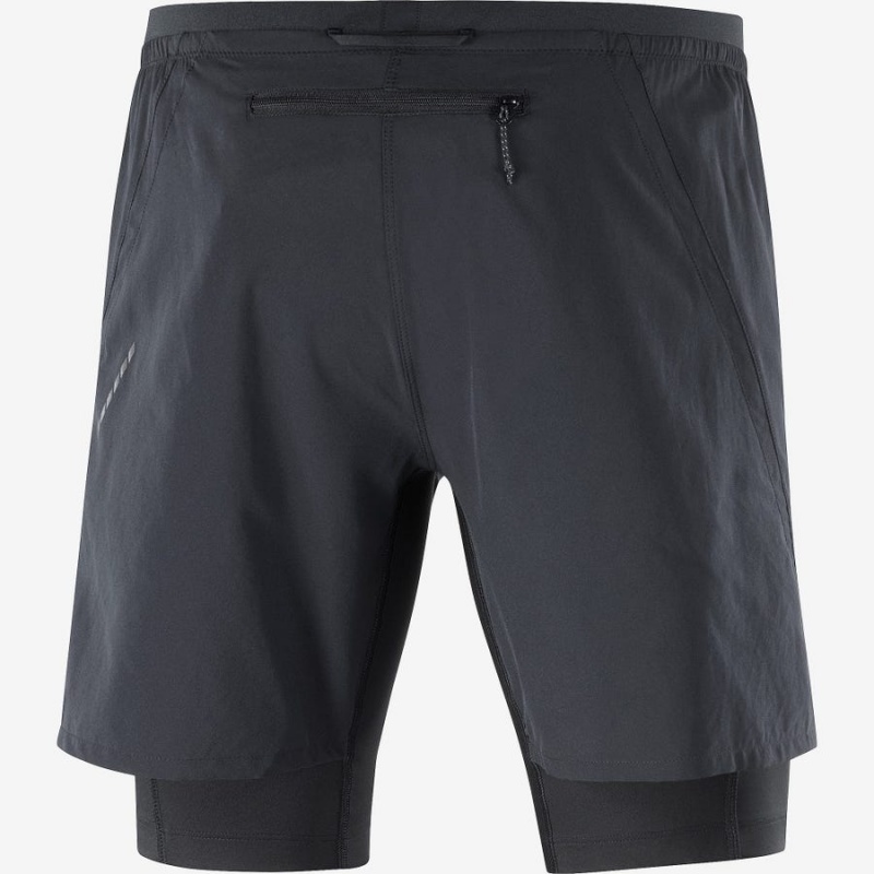 Short Salomon CROSS TWINSKIN Hombre Negras | UY 3152SGL