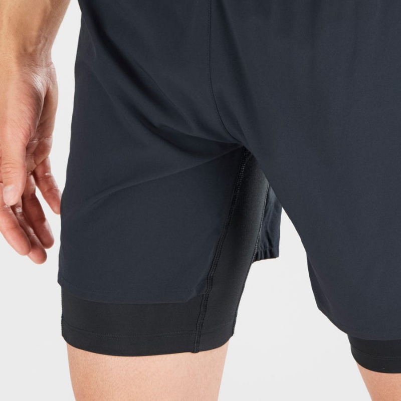 Short Salomon CROSS TWINSKIN Hombre Negras | UY 3152SGL