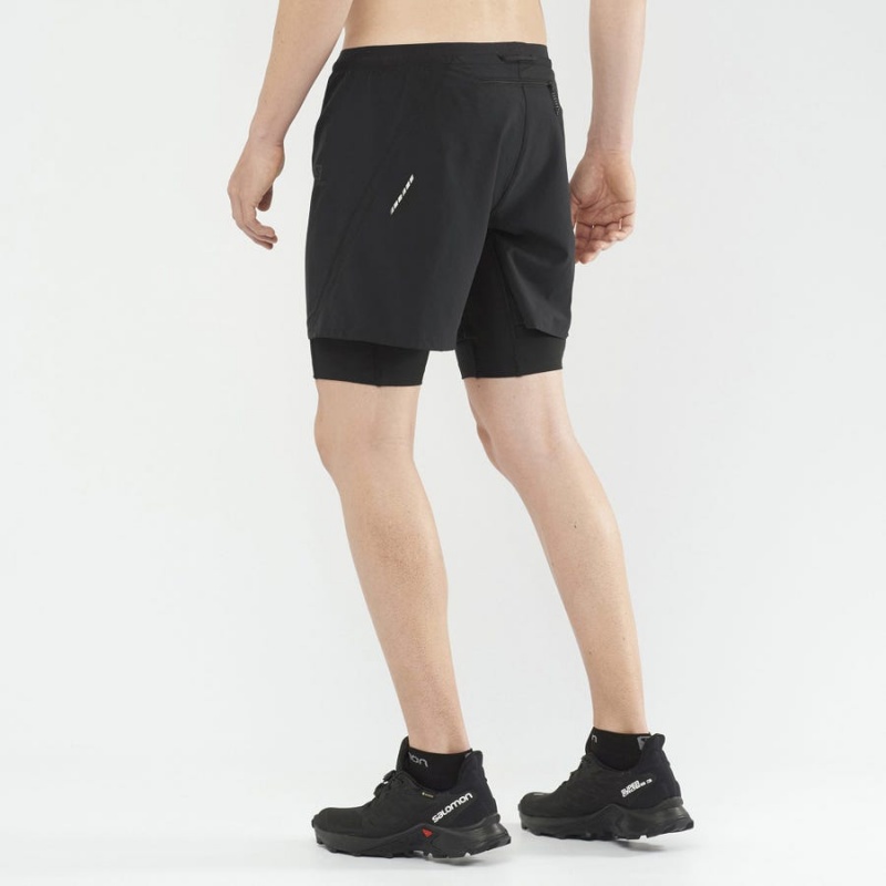 Short Salomon CROSS TWINSKIN Hombre Negras | UY 3152SGL