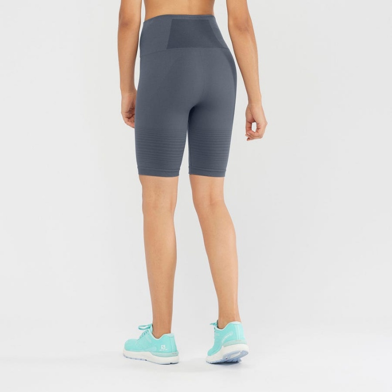 Short Salomon ESSENTIAL MOVE ON SEAMLESS Mujer Gris | UY 2367MQZ