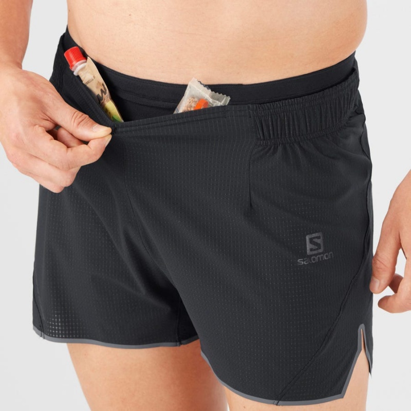 Short Salomon SENSE AERO 3'' Hombre Negras | UY 3155GSO