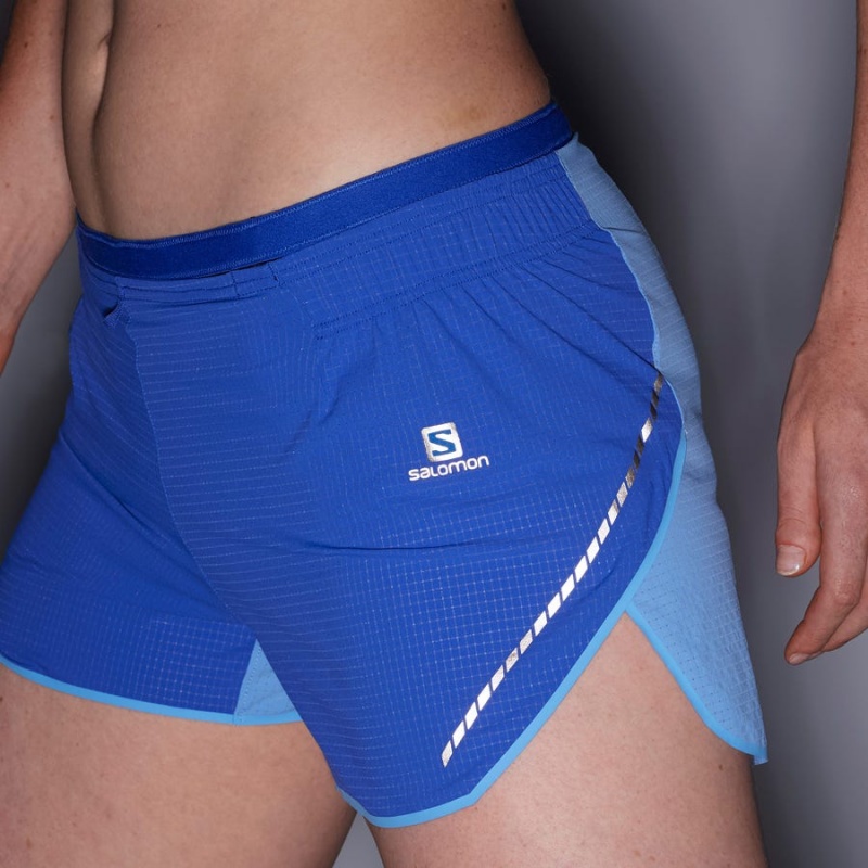 Short Salomon SENSE AERO 3'' Mujer Azules | UY 2339HAP