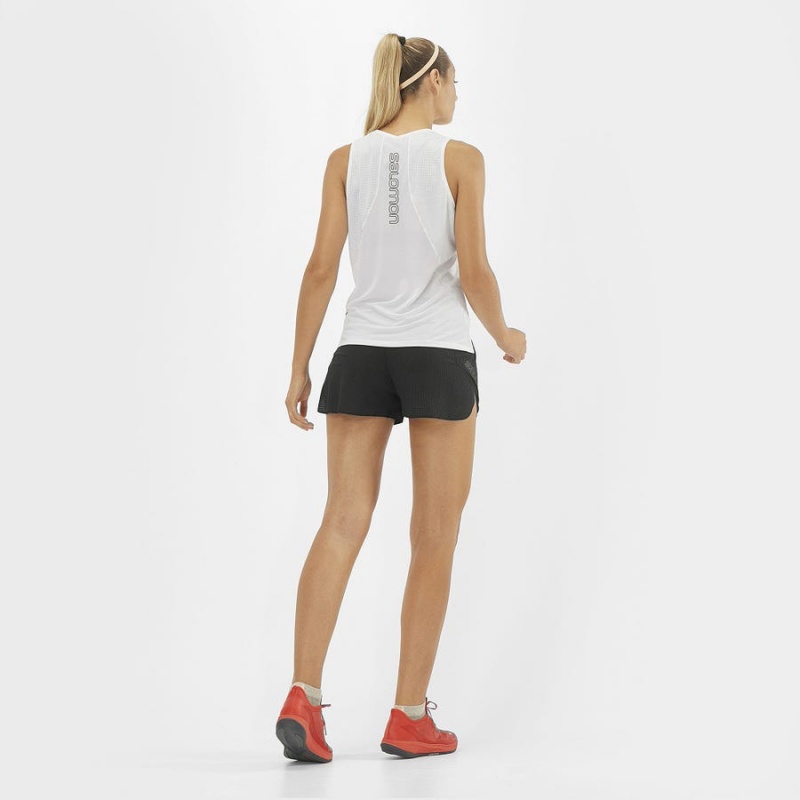 Short Salomon SENSE AERO 3'' Mujer Negras | UY 2340JPQ