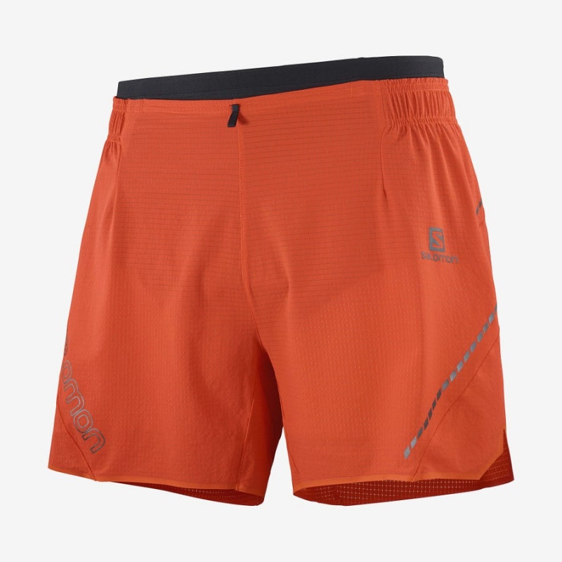 Short Salomon SENSE AERO 5\'\' Hombre Naranjas | UY 3157JPQ