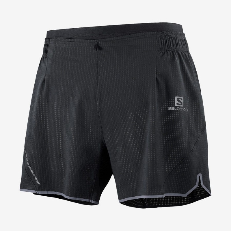 Short Salomon SENSE AERO 5\'\' Hombre Negras | UY 3158AHK