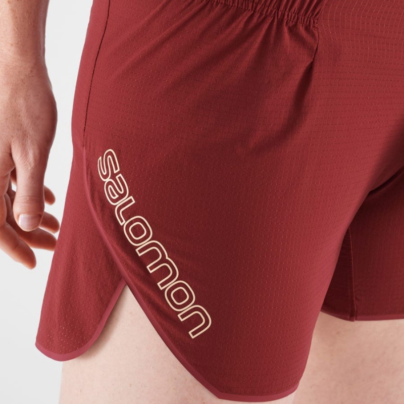 Short Salomon SENSE AERO 5'' Mujer Rojas | UY 2337FDN