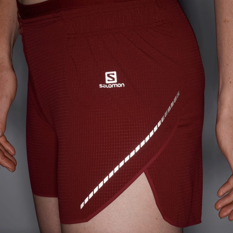 Short Salomon SENSE AERO 5'' Mujer Rojas | UY 2337FDN