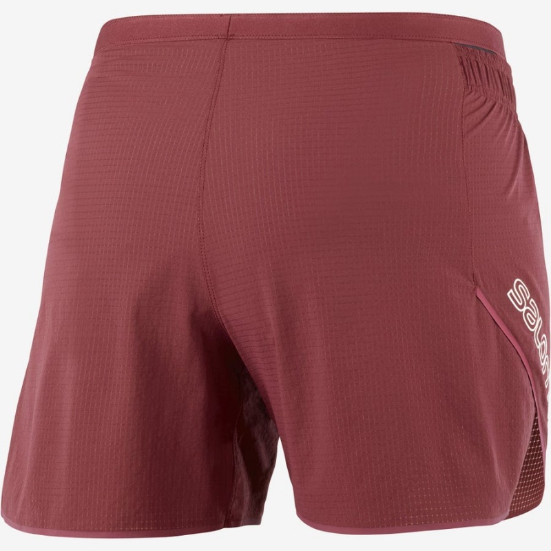 Short Salomon SENSE AERO 5'' Mujer Rojas | UY 2337FDN