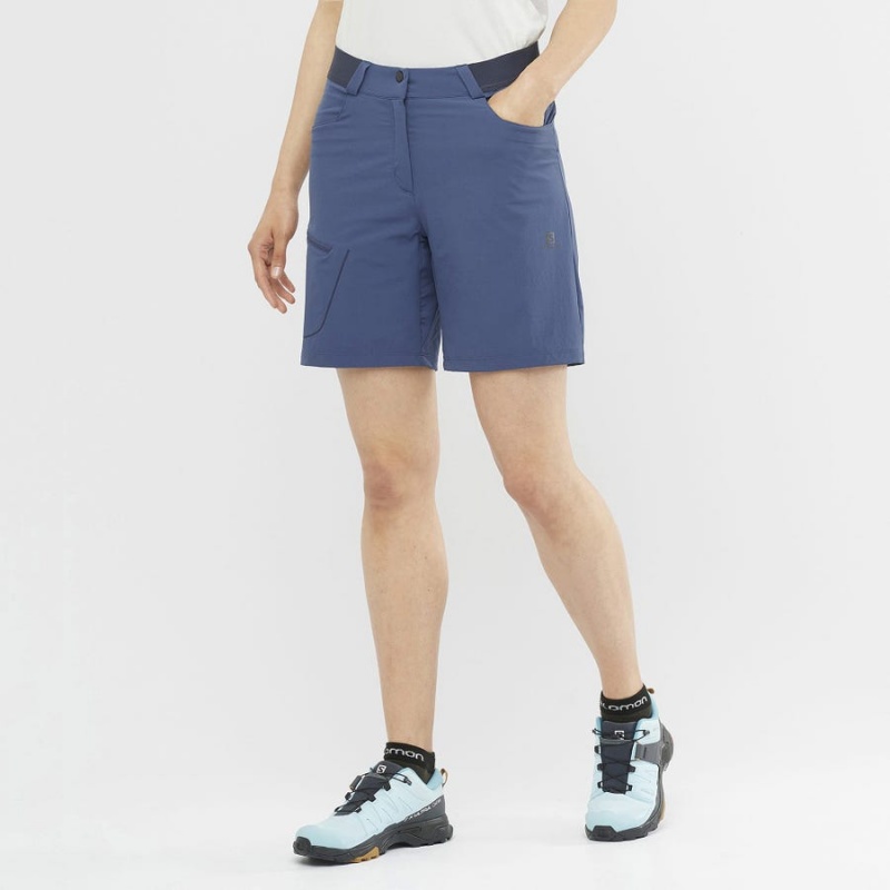 Short Salomon WAYFARER Mujer Azul Marino | UY 2359KOR