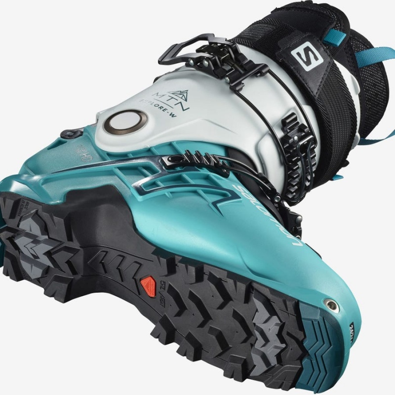 Ski Boots Salomon MTN EXPLORE Mujer Blancas Azules | UY 2085WNB