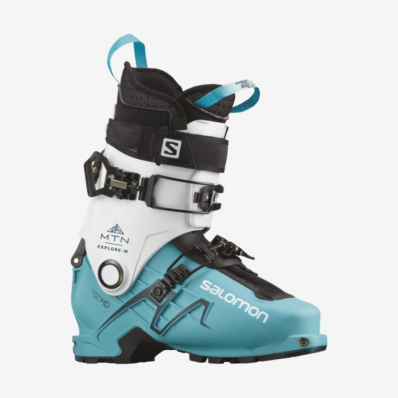 Ski Boots Salomon MTN EXPLORE Mujer Blancas Azules | UY 2085WNB