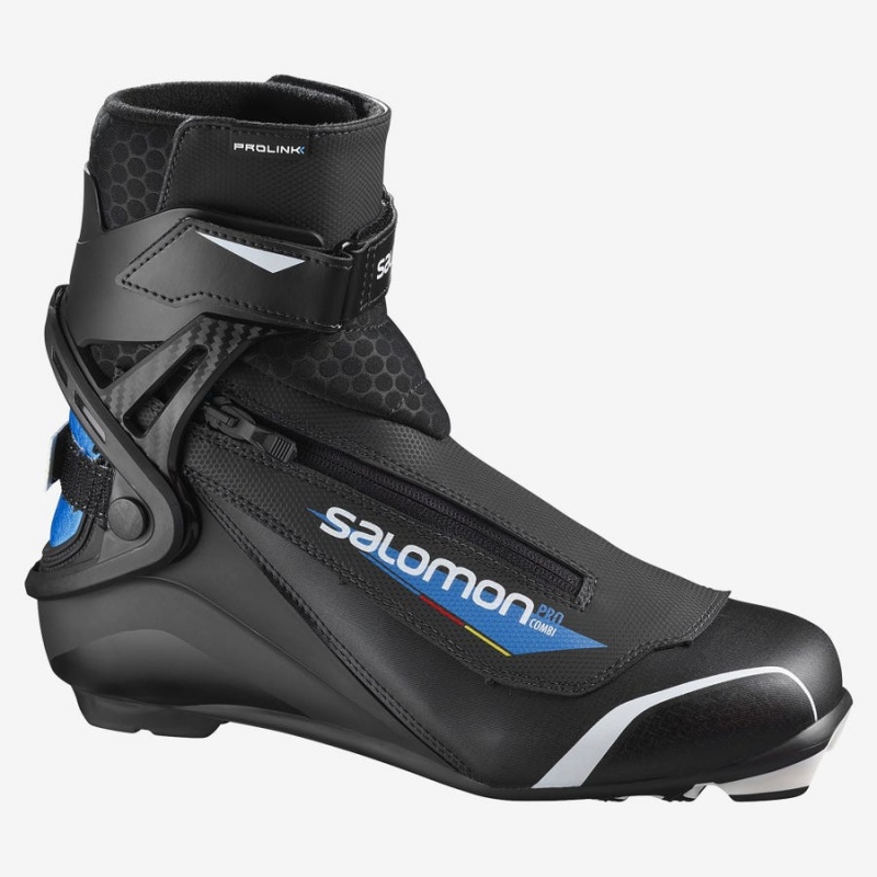 Ski Boots Salomon PRO COMBI PROLINK Hombre Negras Azules | UY 2855ZUT