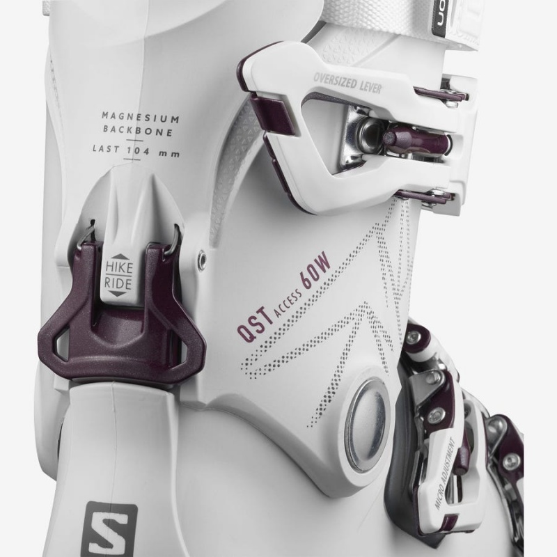 Ski Boots Salomon QST ACCESS 60 Mujer Blancas | UY 2079CTV