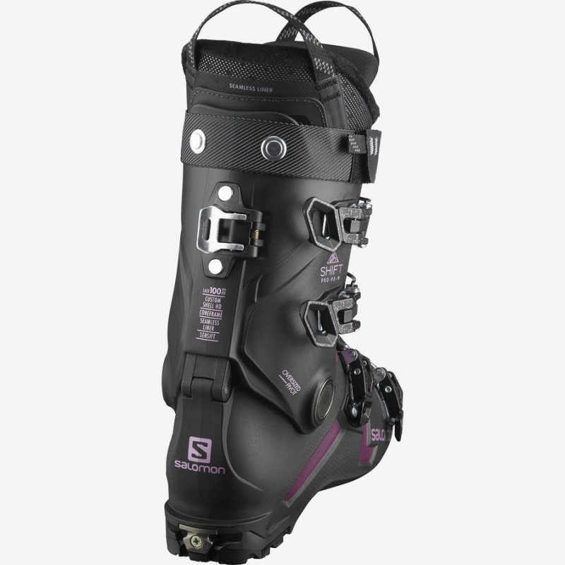 Ski Boots Salomon SHIFT PRO 90 AT Mujer Negras | UY 2084QMA