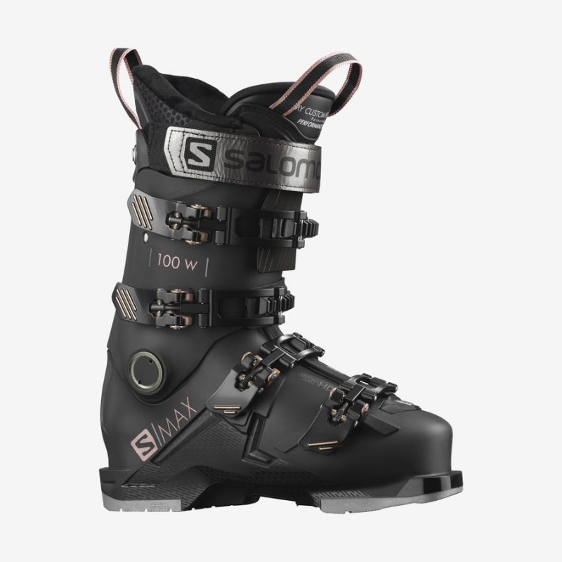 Ski Boots Salomon S/MAX 100 Mujer Negras | UY 2067WNB