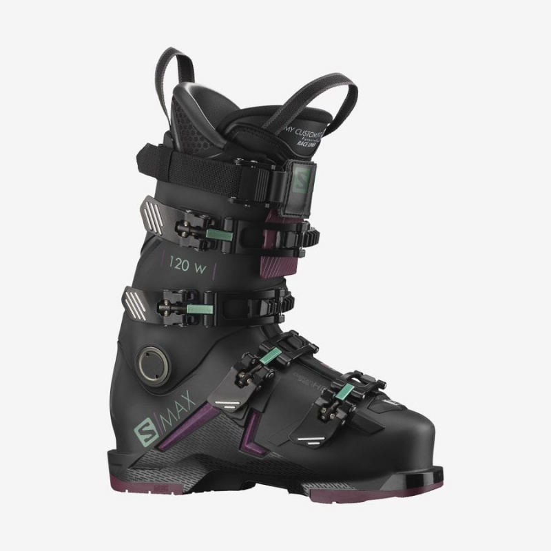 Ski Boots Salomon S/MAX 120 Mujer Negras | UY 2065MQZ