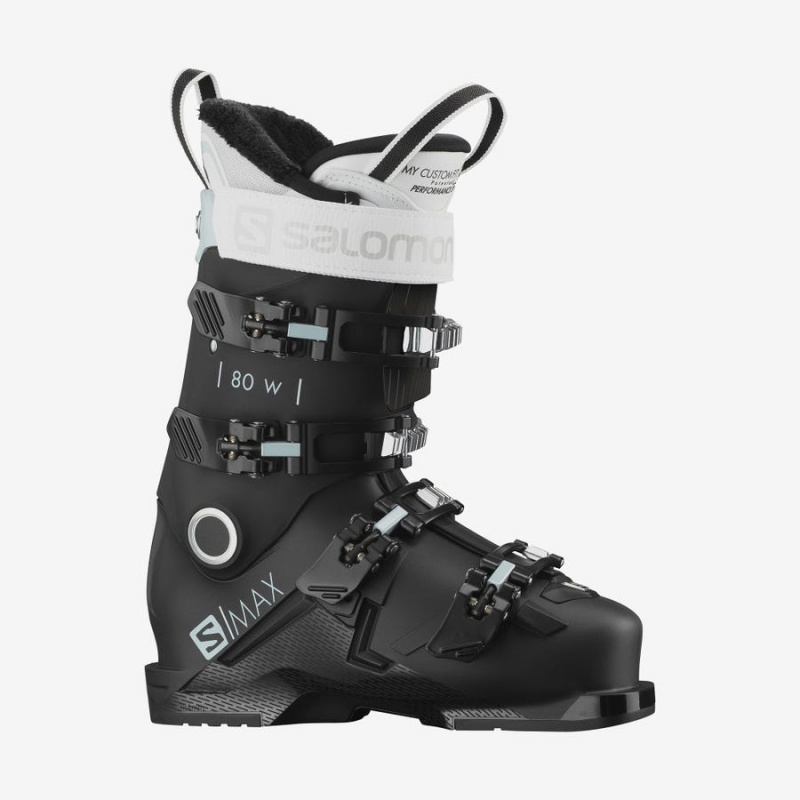 Ski Boots Salomon S/MAX 80 Mujer Negras Blancas | UY 2078XYU