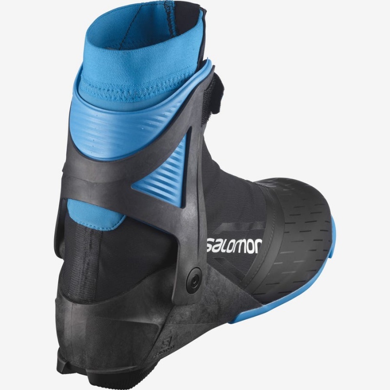 Ski Boots Salomon S/MAX CARBON SKATE MV PROLINK Mujer Negras Azules | UY 2058LIS