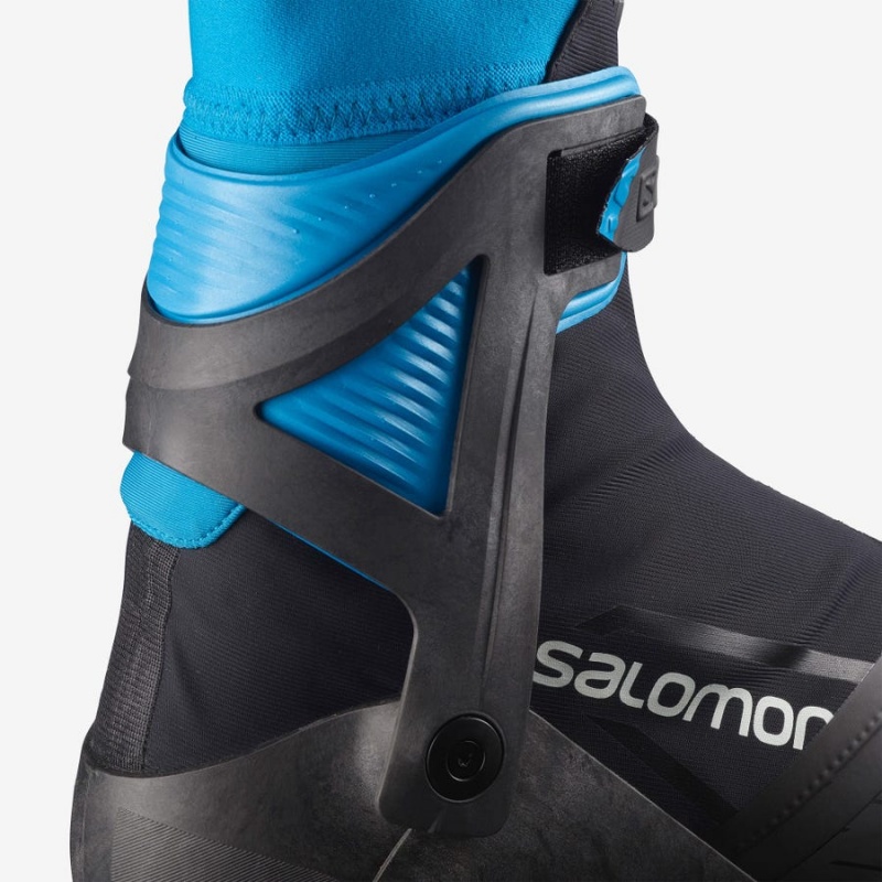 Ski Boots Salomon S/MAX CARBON SKATE MV PROLINK Mujer Negras Azules | UY 2058LIS