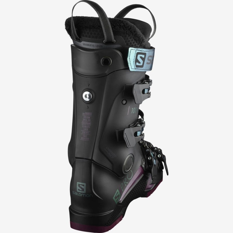 Ski Boots Salomon S/PRO 100 Mujer Negras | UY 2068AHK