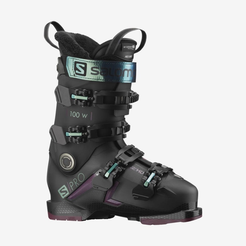 Ski Boots Salomon S/PRO 100 Mujer Negras | UY 2068AHK