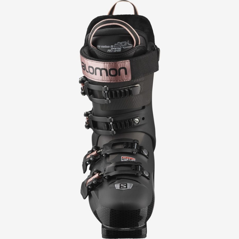 Ski Boots Salomon S/PRO HV 100 Mujer Negras Rosas Doradas | UY 2069SGL