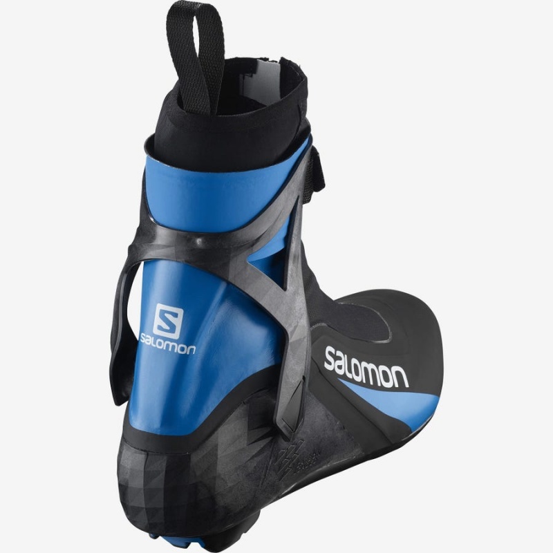 Ski Boots Salomon S/RACE CARBON SKATE PROLINK Hombre Negras Azules | UY 2884CTV