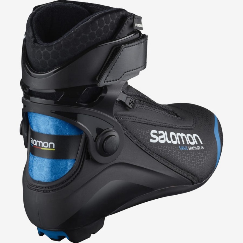 Ski Boots Salomon S/RACE SKIATHLON JUNIOR PROLINK Niños Negras Azules | UY 2019UZG