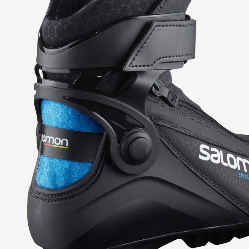 Ski Boots Salomon S/RACE SKIATHLON PILOT JUNIOR Niños Negras Azules | UY 2018YXF