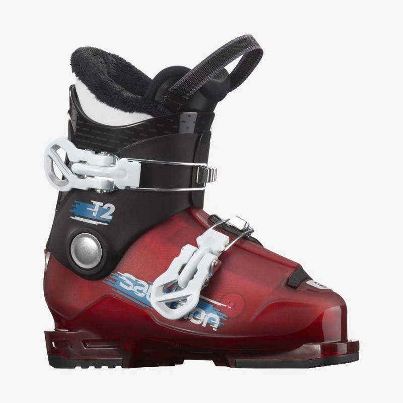 Ski Boots Salomon T2 RT Niños Negras Rojas Blancas | UY 2011NWY