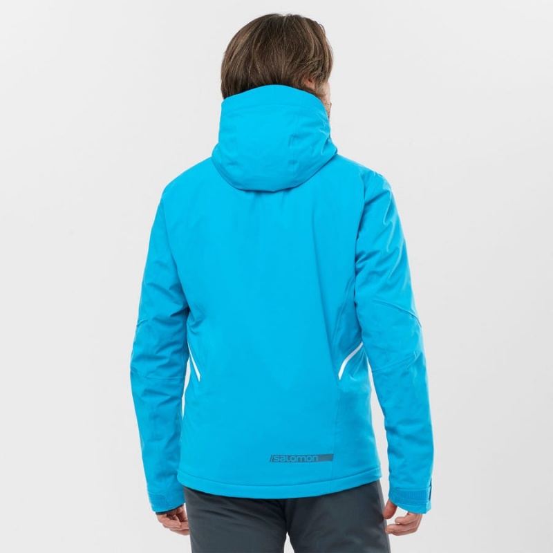 Ski Jackets Salomon BRILLIANT Hombre Azules | UY 3325CTV