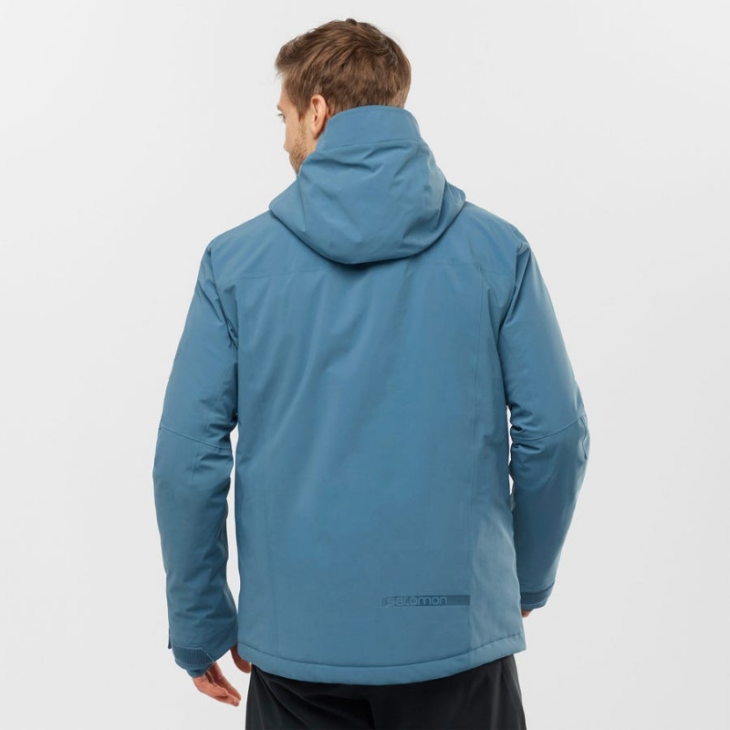 Ski Jackets Salomon HIGHLAND Hombre Azules | UY 3347JPQ