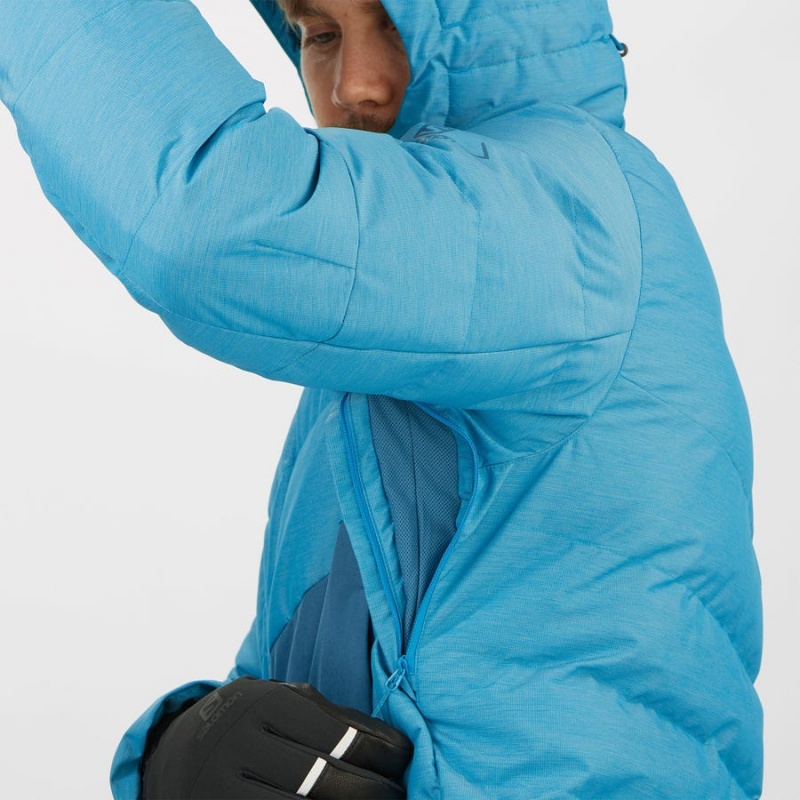 Ski Jackets Salomon SNOWSHELTER Hombre Azules | UY 3337ILH