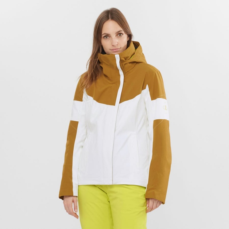 Ski Jackets Salomon SPEED Mujer Blancas | UY 2415XYU