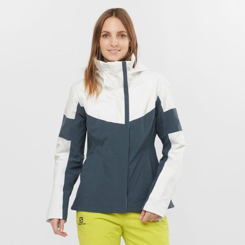 Ski Jackets Salomon SPEED Mujer Gris | UY 2416CTV