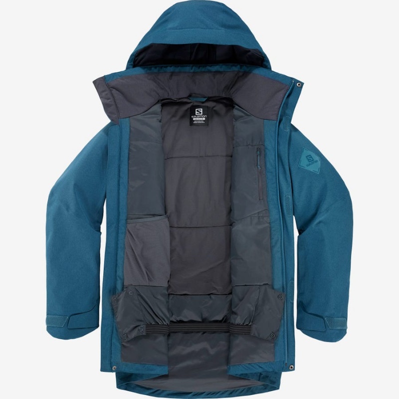 Ski Jackets Salomon STANCE CARGO Hombre Azules | UY 3328NWY