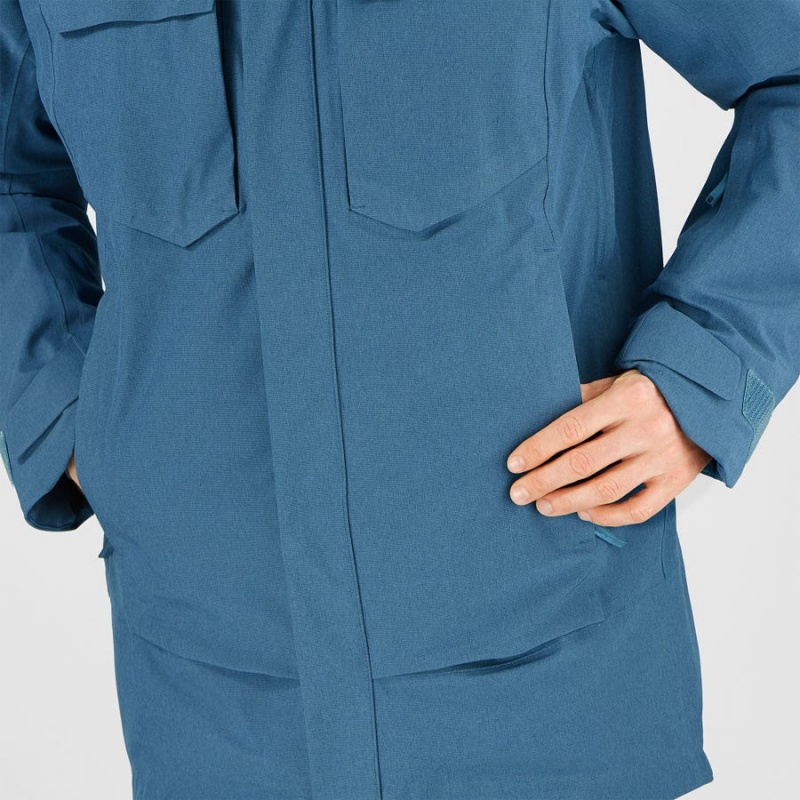 Ski Jackets Salomon STANCE CARGO Hombre Azules | UY 3328NWY