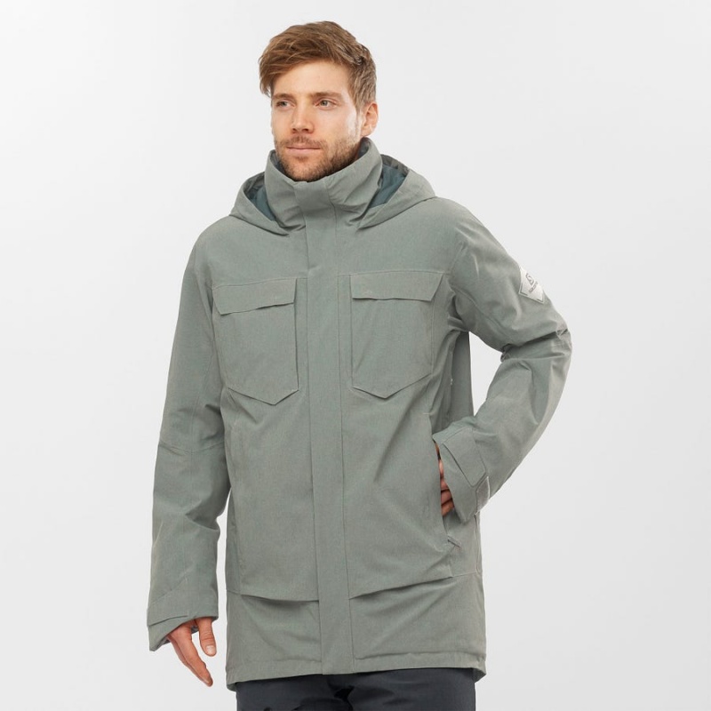 Ski Jackets Salomon STANCE CARGO Hombre Verde Oliva | UY 3327BEX