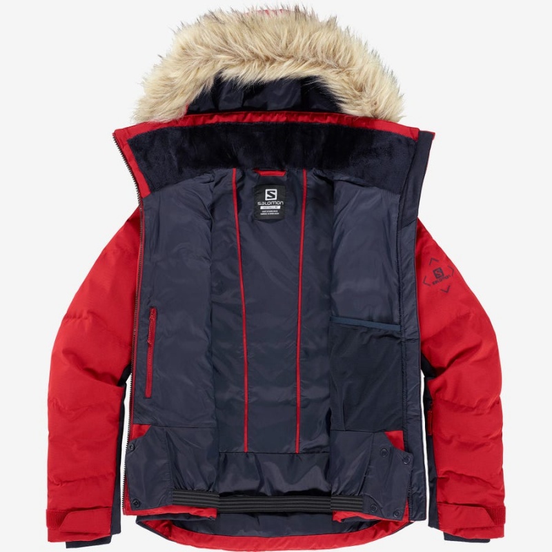 Ski Jackets Salomon STORMCOZY Mujer Rojas | UY 2411JPQ